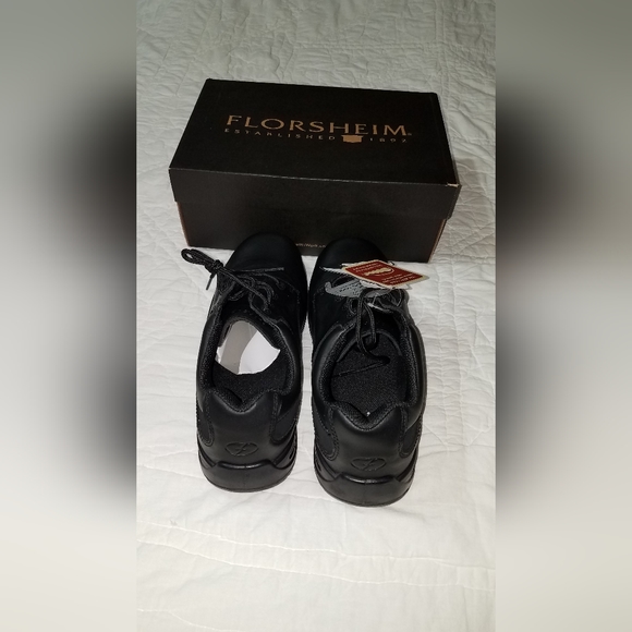 Men's Florsheim FS2716 ESD  Rated black leather composite toe work shoe … - Picture 13 of 14